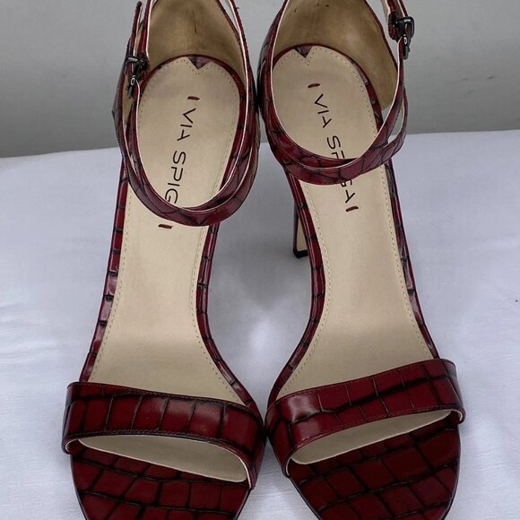 Via Spiga Women’s Tiara Strappy Stiletto Sandals – Red Brick – Size 9.5 – - Picture 8 of 8